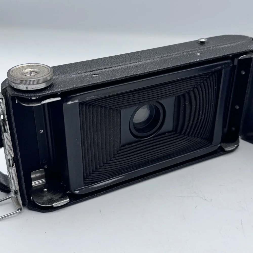 Kodak Jiffy Six 16 Series II Vintage Folding Rollfilm Camera Black 6x9 Twindar